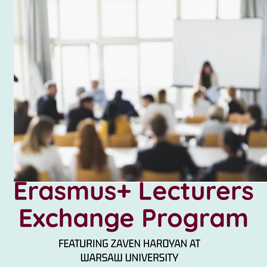 EIU lecturer is at the Warsaw University of Life Sciences within the framework of the Erasmus + Lecturers Exchange Program